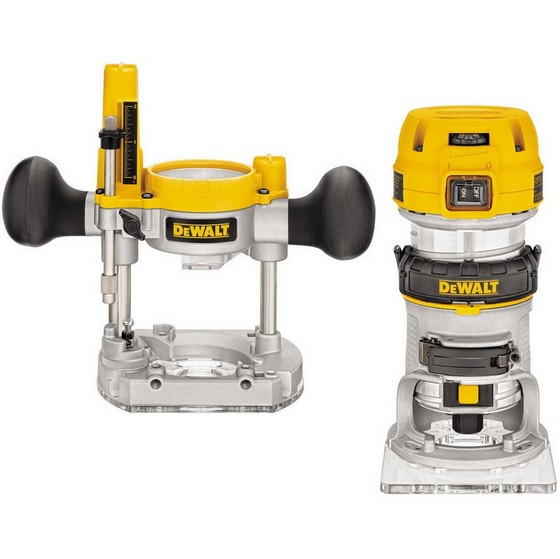 DEWALT D26204K-GB 1/4IN COMBINATION PLUNGE AND FIXED BASE ROUTER 240V