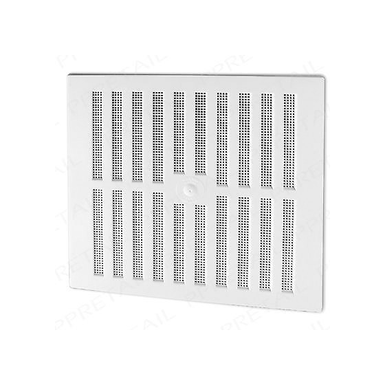 MAP HARDWARE 909-02 ADJUSTABLE HIT AND MISS VENT WITH FLYSCREEN 229X229MM WHITE 