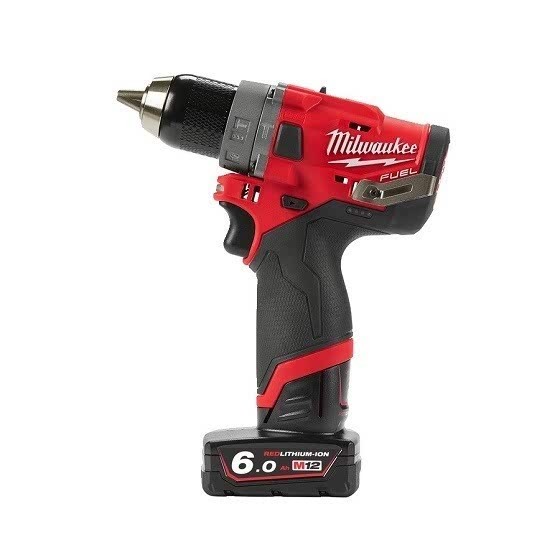 MILWAUKEE M12FPDXKIT-602X BRUSHLESS 4-IN-1 COMBI HAMMER DRILL WITH 2 X 6.0AH LI-ION BATTERIES