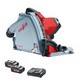 MAFELL 91B421 MT55 18V PLUNGE SAW WITH 2 X 5.5AH LIHD BATTERIES, CHARGER & DUST BAG