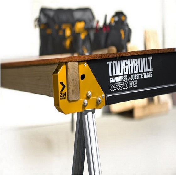 TOUGHBUILT C550 JOBSITE/SAWHORSE TABLE TWIN PACK