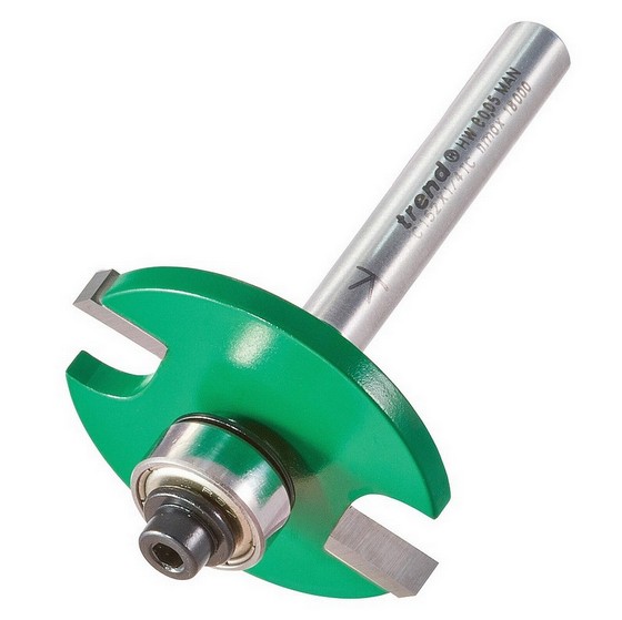 TREND C152X1/4TC TCT BEARING GUIDED BISCUIT JOINTER 1/4&quot; SHANK D=37.2mm C=4mm