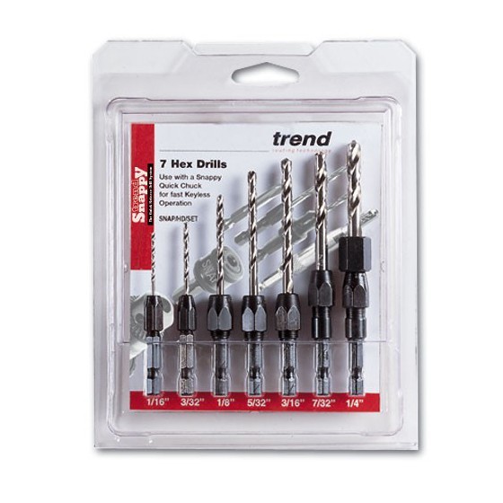 TREND SNAP/D/SET/2 SNAPPY METRIC DRILL SET 1-7MM (PACK OF 7)