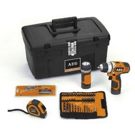 Aeg Bs12cli 12v Drill Driver 2 X 1.5ah Liion Batteries **supplied In Tool Box With Accessories
