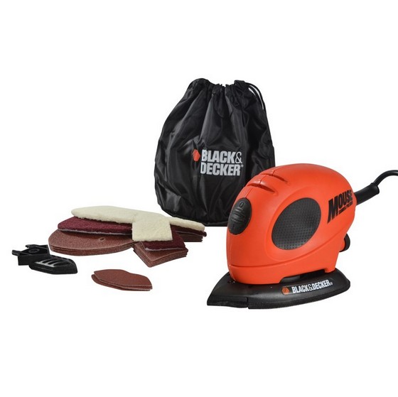 Black & Decker 55w Mouse Detail Sander With Sanding Sheets Anglia