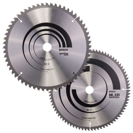 Bosch 0615997461 Twin Pack Circular Saw Blades 305mm Anglia Tool Centre