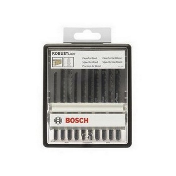 BOSCH 2607010540 ROBUST LINE 10 PIECE JIGSAW BLADE SET FOR WOOD