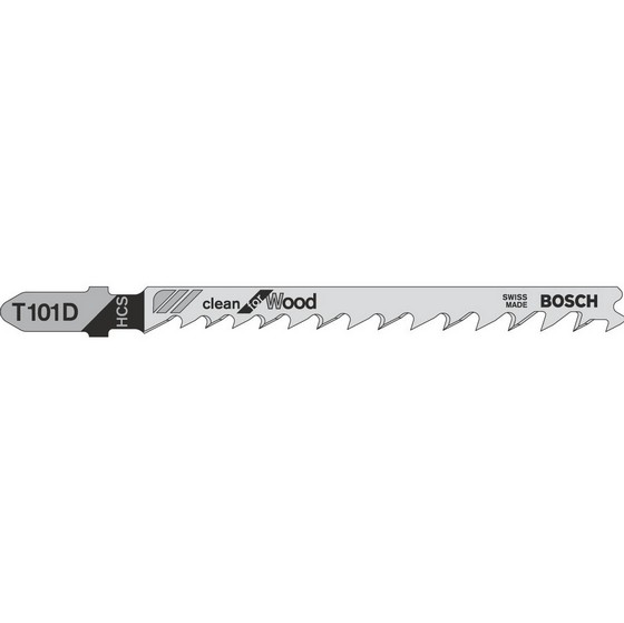 BOSCH 2608630014 Pack Of 5 T101BR CLEAN FOR WOOD JIGSAW BLADES