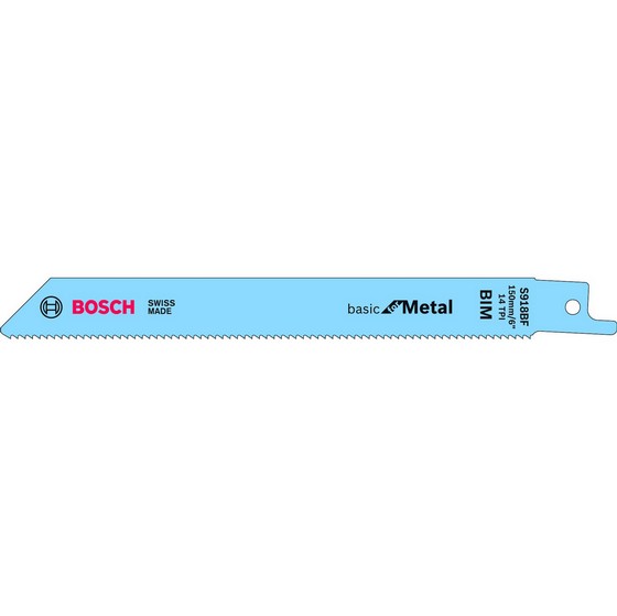 Bosch 2608651781 Pack Of 5 S918B Metal Cut Sabresaw Blades 2-8mm
