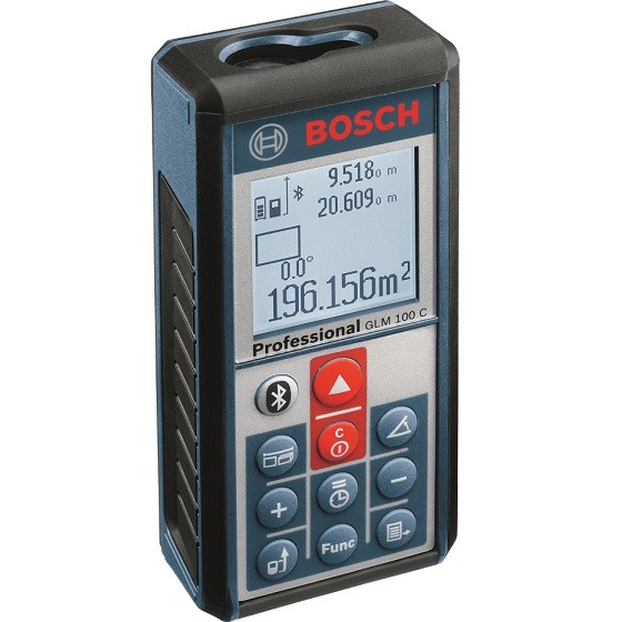 Bosch Glm100c 100m Digital Bluetooth Range Finder Anglia Tool Centre