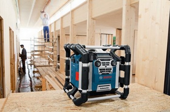 BOSCH GML50 50WATT POWERBOX 360 JOBSITE RADIO WITH REMOTE CONTROL 110V