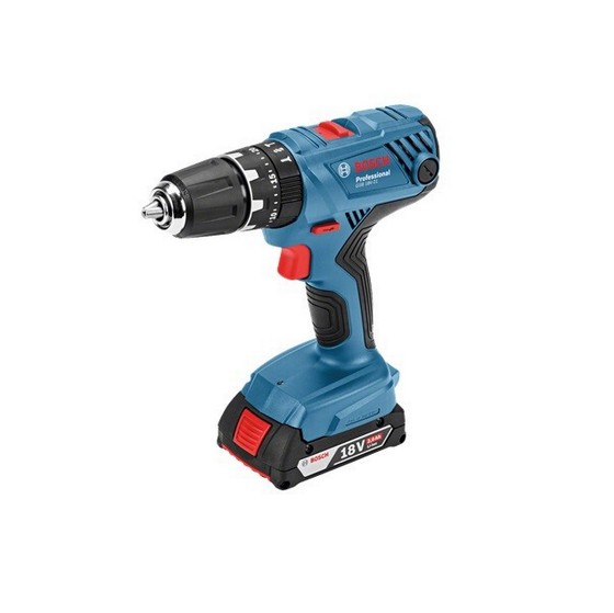 BOSCH GSB18V-21 18V COMBI HAMMER DRILL WITH 2X 4.0AH LI-ION BATTERIES (SUPPLIED IN CASE)