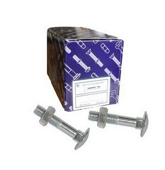 Coach Bolt With Nut M10X100mm Bright Zinc Plated box of 50