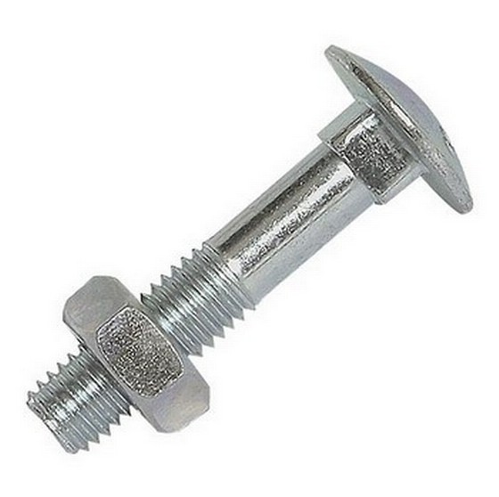 Coach Bolt With Nut M10X260mm Bright Zinc Plated