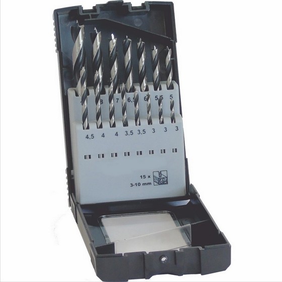 DART BRDSET15 15 PIECE BRAD POINT WOOD DRILL BIT SET