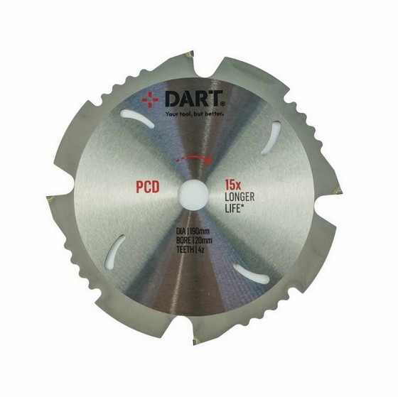DART PCD190304 DIAMOND PCD SAW BLADE 4t x 30 x 190mm