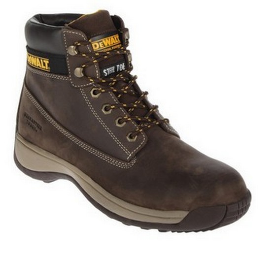 DEWALT APPRENTICE BROWN SAFETY BOOT SIZE 08 **vat is not charged on this product**