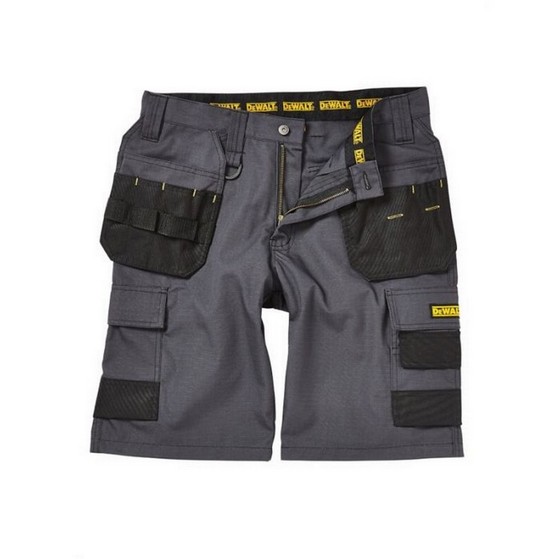 DEWALT CHEVERLEY RIP STOP SHORTS GREY 30 INCH WAIST