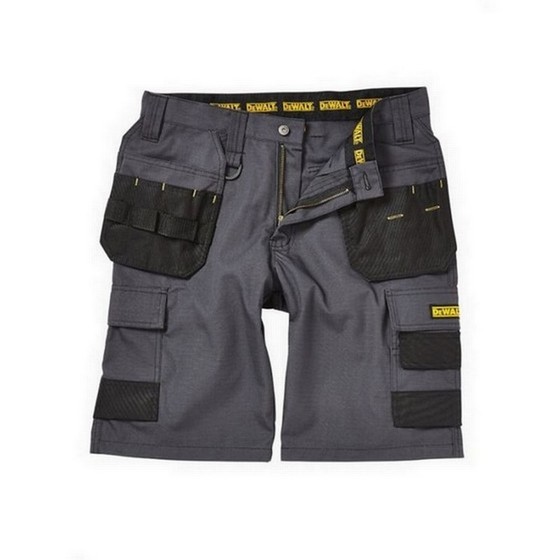 DEWALT CHEVERLEY RIP STOP SHORTS GREY 34 INCH WAIST