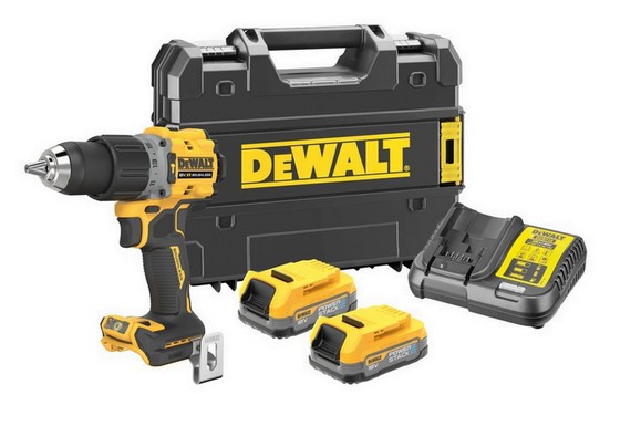 DEWALT DCD805E2T 18V XR BRUSHLESS G3 HAMMER DRILL DRIVER KIT 2X POWERSTACK BATTERIES