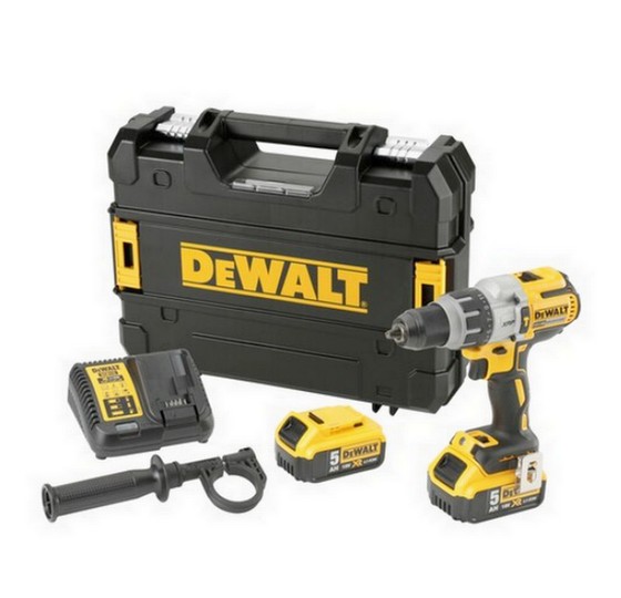 DEWALT DCD996P2-GB 18V COMBI HAMMER DRILL KIT WITH 2 X 5.AH LI-ION BATTERIES