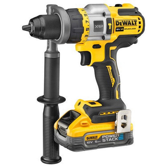 DEWALT DCD999H2T-GB 18V BRUSHLESS COMBI HAMMER DRILL 2 x 5.0ah POWERSTACK BATTERIES