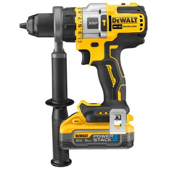 DEWALT DCD999H2T-GB 18V BRUSHLESS COMBI HAMMER DRILL 2 x 5.0ah POWERSTACK BATTERIES