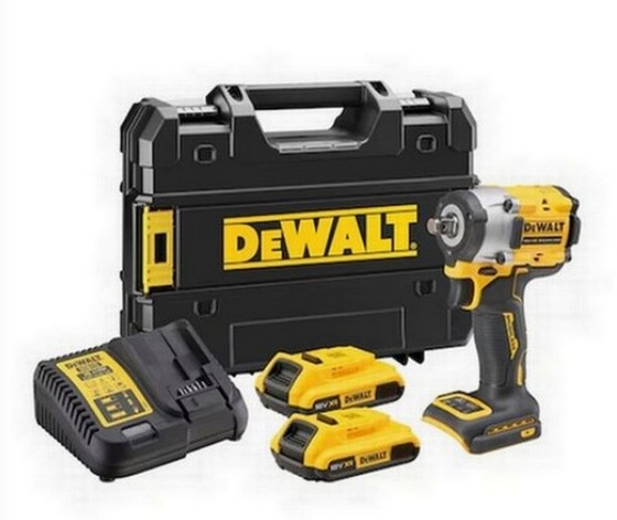 DEWALT DCF921D2T 18v BRUSHLESS 1/2" IMPSCT WRENCH C/W 2 X 1.7AH POWERSTACK BATTERIES