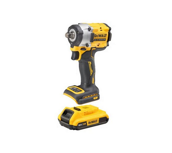 DEWALT DCF921D2T 18v BRUSHLESS 1/2" IMPSCT WRENCH C/W 2 X 1.7AH POWERSTACK BATTERIES