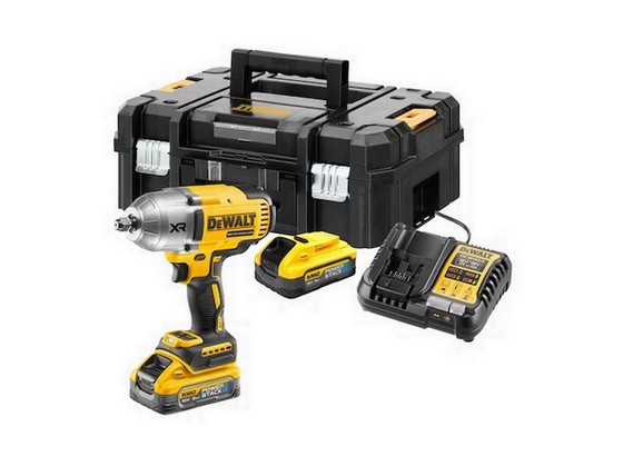 DEWALT DCF961H2T-GB 18V BRUSHLESS 1/2 INCH HIGH TORQUE IMPACT WRENCH 2 x 5.0ah POWERSTACK BATTERIES