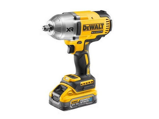DEWALT DCF961H2T-GB 18V BRUSHLESS 1/2 INCH HIGH TORQUE IMPACT WRENCH 2 x 5.0ah POWERSTACK BATTERIES