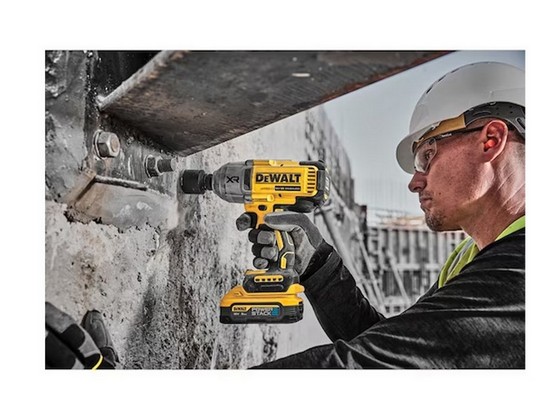 DEWALT DCF961H2T-GB 18V BRUSHLESS 1/2 INCH HIGH TORQUE IMPACT WRENCH 2 x 5.0ah POWERSTACK BATTERIES