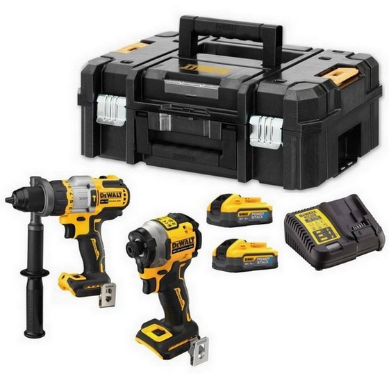 DEWALT DCK2052H2T-GB 18V POWERSTACK BRUSHLESS TWIN PACK 2 X 5.0AH LI-ION BATTERIES