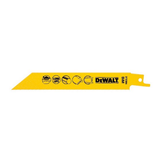 DEWALT DT2384-QZ BI-METAL RECIP BLADES 152MM (PACK OF 5)