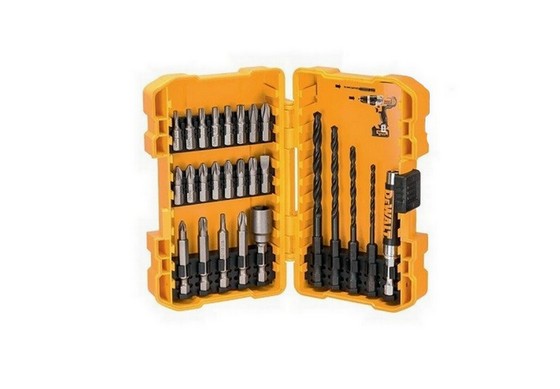 DEWALT Screwdriver Bit Set and Drill Bit Set, 100-Piece Master Set, For All Your Jobsite Needs (DWA2FTS100),Black/Grey/Yellow Screwdriving and Drillin