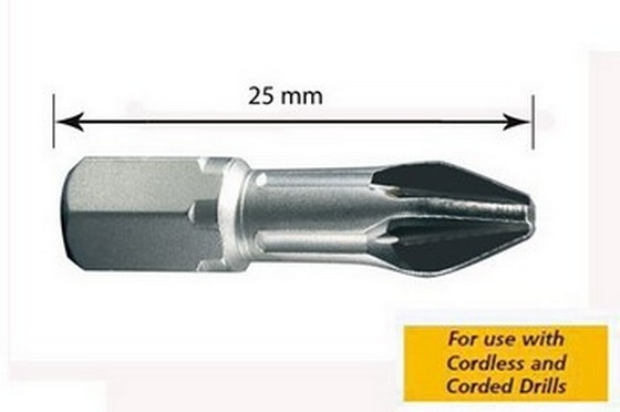 Dewalt DT7232-QZ 25mm Phillips No.2 Torsion Screwdriver Bits Pack of 5
