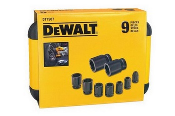 DEWALT DT7507-QZ 9 PIECE IMPACT SOCKET SET