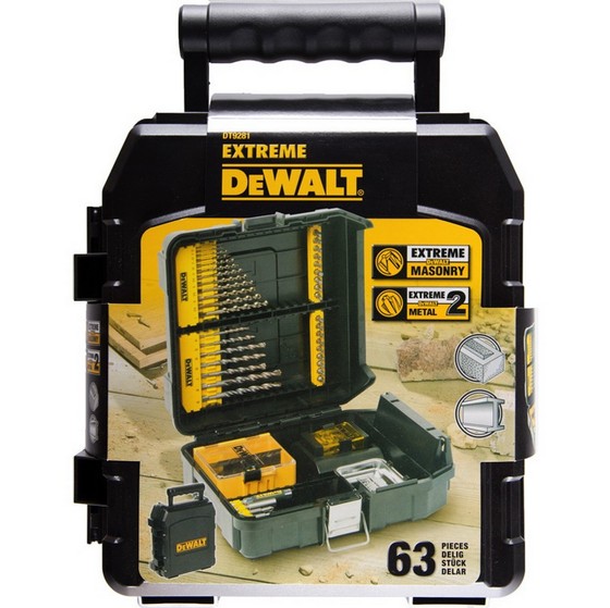 Dewalt Dt9281qz 63 Piece Extreme Metal, Masonry & Bit Set Anglia