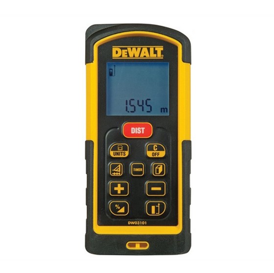 Dewalt Dw03101xj 100m Bluetooth Laser Distance Measure Anglia Tool Centre