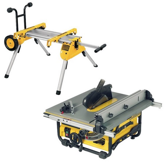 Dewalt Dw745rs 250mm Table Saw 240v + De7400 Rolling Leg Stand Anglia