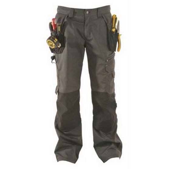 DEWALT DWC17/001 LOW RISE WORK TROUSER 38" WAIST 31" LEG GREY/BLACK
