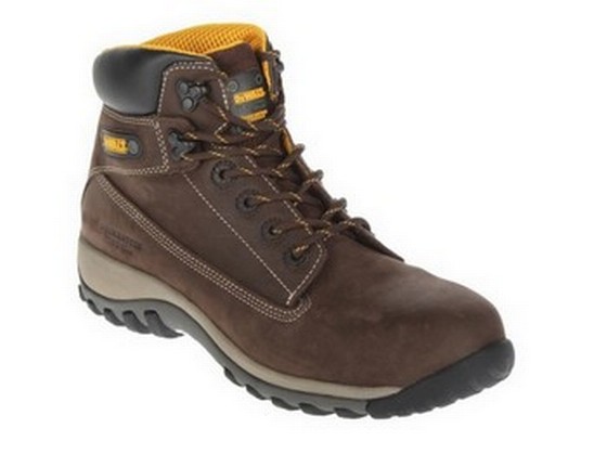 DEWALT HAMMER BROWN NUBUCK SAFETY BOOT SIZE 8 **vat is not charged on this product**