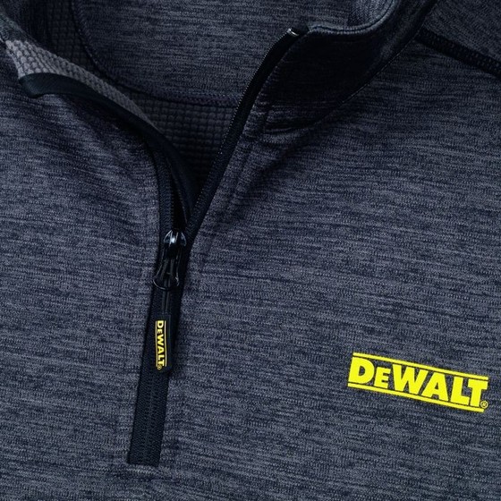 DEWALT JONESBOROUGH GREY 1/4 ZIP MID LAYER LARGE