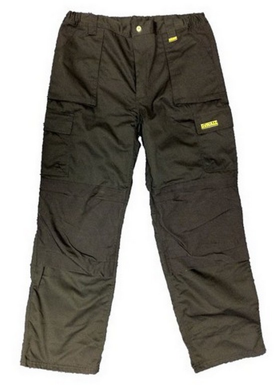 DEWALT NO HOLSTER POCKETS TROUSERS 40"W X 31" L BLACK