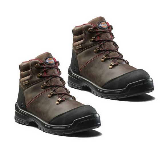 DICKIES FC9535 CAMERON SAFETY BOOTS BROWN SIZE 10