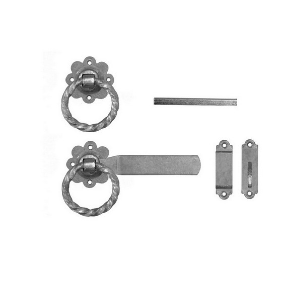 ELIZA TINSLEY 4149862/PP TWISTED GATE RING LATCHES 150MM GALVANISED
