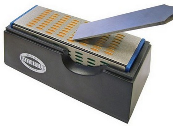 Faithfull 4 Sided Diamond Sharpening Stone 200mm X 55mm