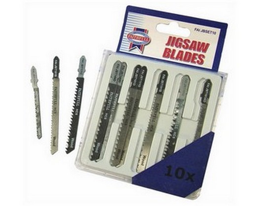 Faithfull Jigsaw Blade Set 10 Piece Assorted