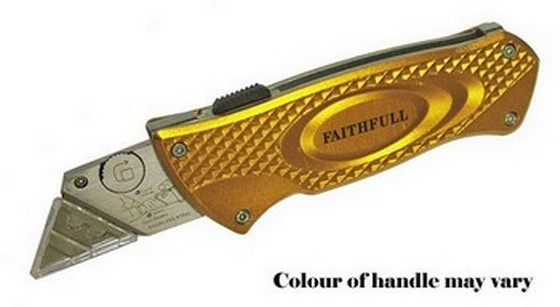 Faithfull Retractable Pocket Knife