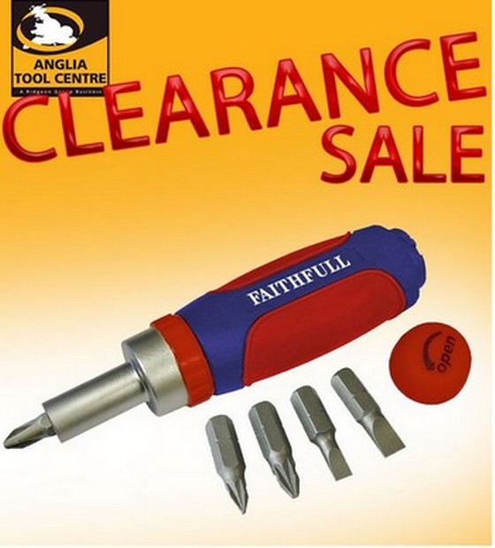 FAITHFULL STUBBY RATCHET SCREWDRIVER